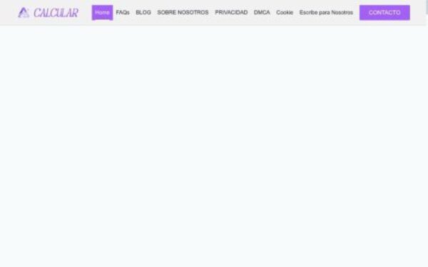 Homepage of aliciacalcular.com