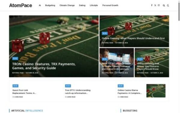 Homepage of atompace.com