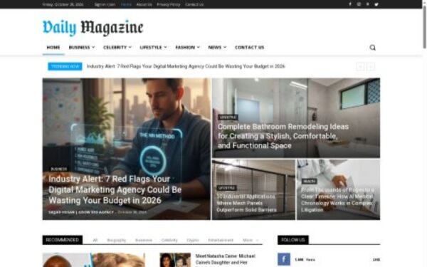 Homepage of dailymagazineny.com