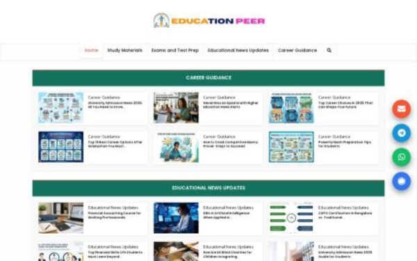 Homepage of educationpeer.com