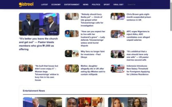 Homepage of gistreel.com