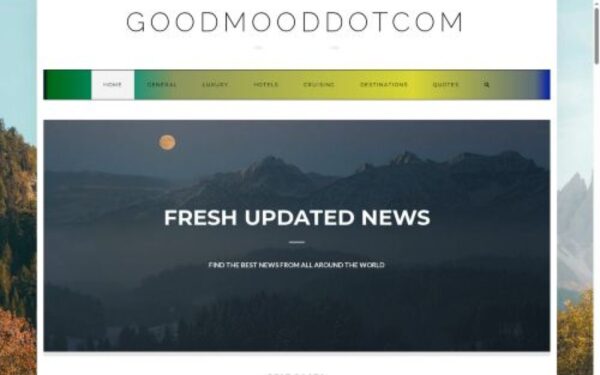 Homepage of goodmooddotcom.com