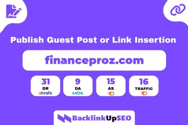 Guest post on financeproz.com