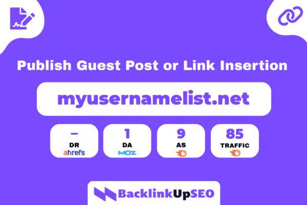 Guest post on myusernamelist.net