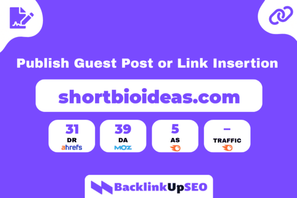 Guest post on shortbioideas.com