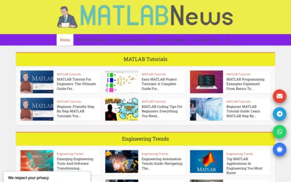 Homepage of matlabnews.com