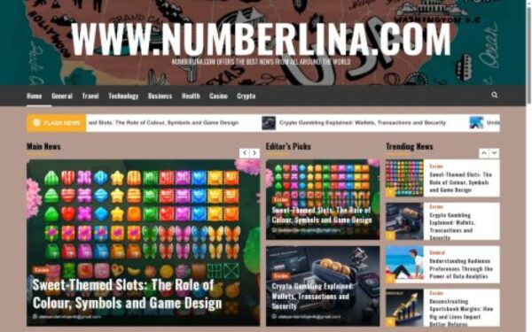 Homepage of numberlina.com