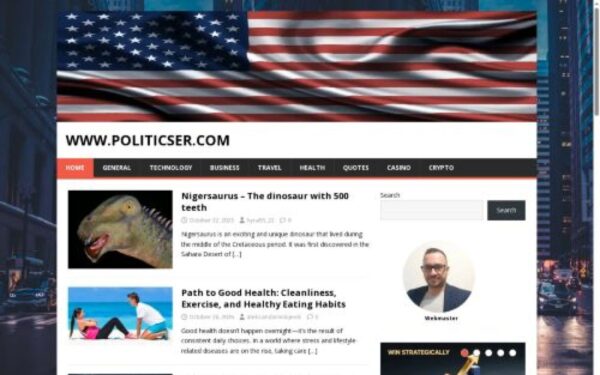 Homepage of politicser.com