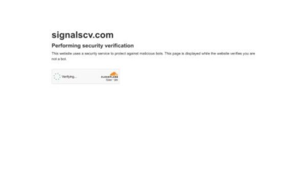 Homepage of signalscv.com