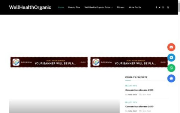 Homepage of wellhealthorganics.org